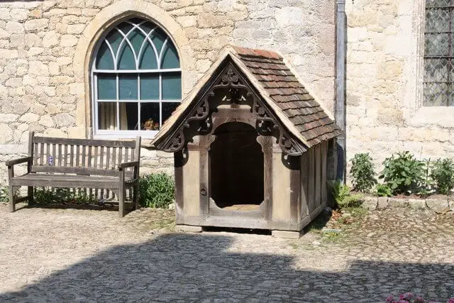 wood large dog kennel