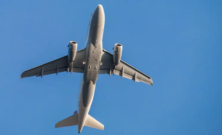 a large plane flying in the sky