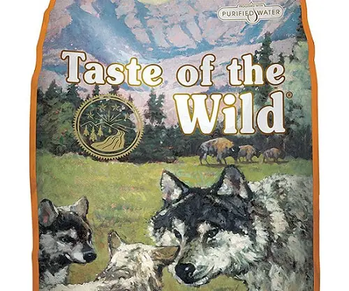 a interesting-looking package of Taste of the Wild dry dog food