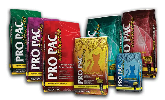 propac line of pet food products